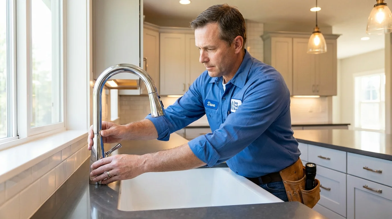 Kitchen faucet installation by Johns Plumbing LLC in Von Ormy