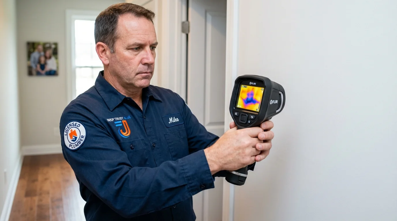 Thermal imaging leak detection by Johns Plumbing LLC in Von Ormy